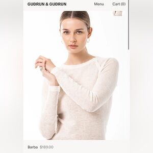 Women's Cream Crew Neck Sweater